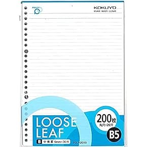 Amazon.co.jp: ルーズリーフ - 紙製品: 文房具・オフィス用品