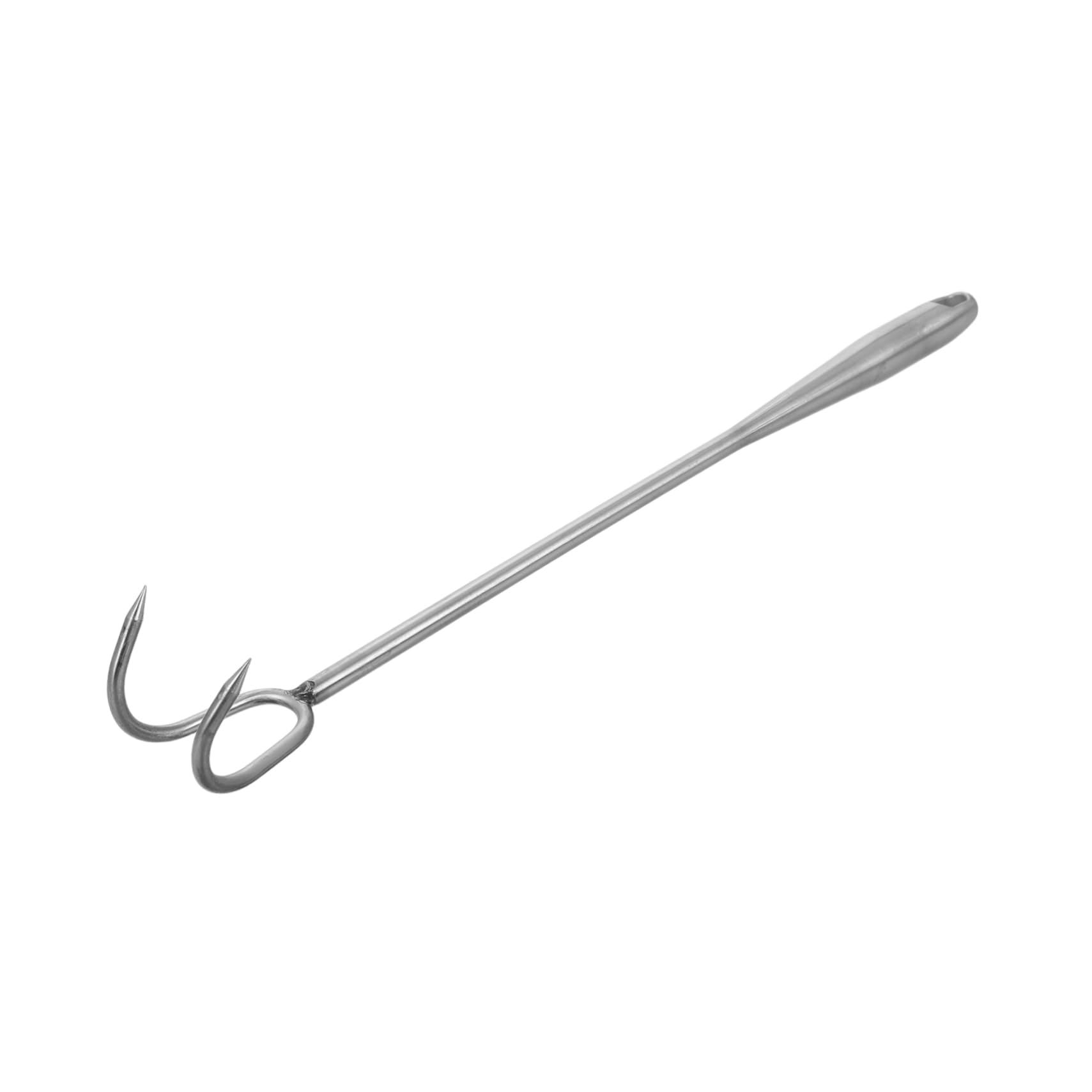 GOOHOCHY Stainless Steel Heavy Duty Meat Hook and Flipper for BBQ Grilling Outdoor Cooking and Roasting Compact Design Reinforced Hook for Use