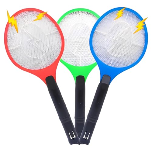 Raquete Elétrica Mata Inseto Mosquito Pernilong, Bateria Resistente Recarregável, Design Moderno Efi