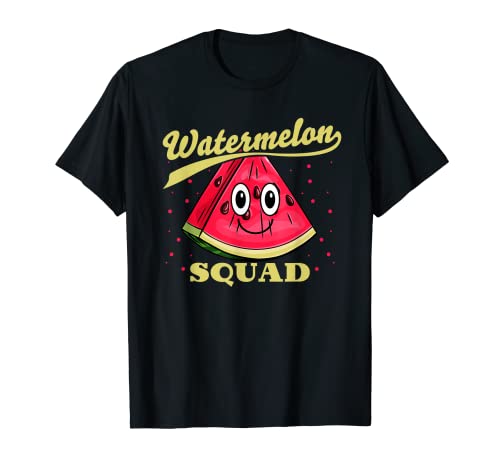 Cute Watermelon Squad Summer Funny Fruit Lover Art T-Shirt