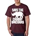 AW Fashions Save The Chubby Unicorn Premium Men's T-Shirt (Medium, Maroon)