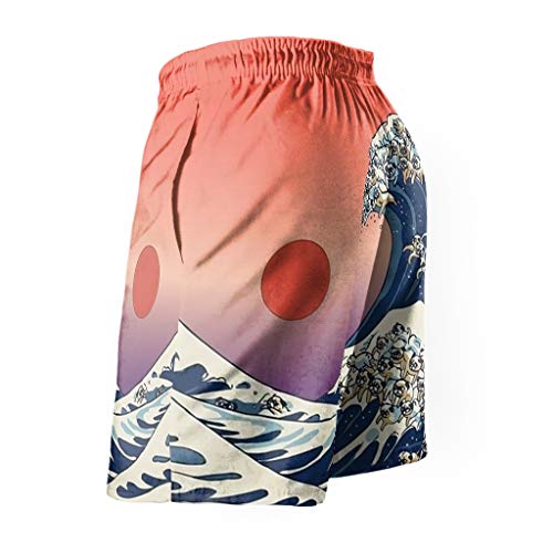 Ktewqmp Zomer zwembroek Japan Wave mannen zwembroek baden shorts man met zakken sport - Image 3