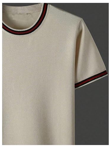 Verdusa Men's Old Money Summer Sweaters Short Sleeve Business Casual Knit Tops4