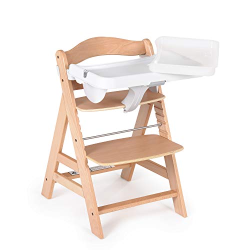 Hauck Alpha Tray, 3 in 1 tafelbladset voor houten kinderstoelen van Hauck Alpha+, Beta+, in diepte verstelbaar tafelblad… - Image 3