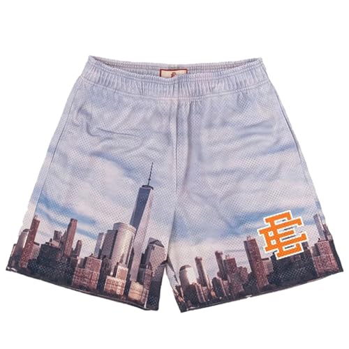 Eric Shorts Casual Streetwear Basketball Shorts Mesh Graphic Aesthetic Running Workout Shorts