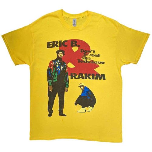 T Shirt Eric B & Rakim Jaune pour un Style Streetwear en Concert