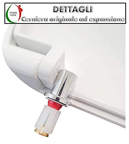 WC-Sitz Quinta Pozzi Ginori – Duroplast, Weiß, Mit Edelstahl-Scharnieren, Made In Italy