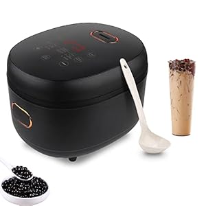 Automatic Boba Maker, 5L Pearl Boba Cooker, Smart Touch Control Panel Boba Pot, Commercial Boba Maker for Boba Tea & Bubble Tea & Milk Tea, 900W