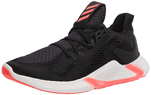 adidas Men's Edge Cross Trainers Running Shoe, Black/Solar red/Cloud White, 11.5 M US