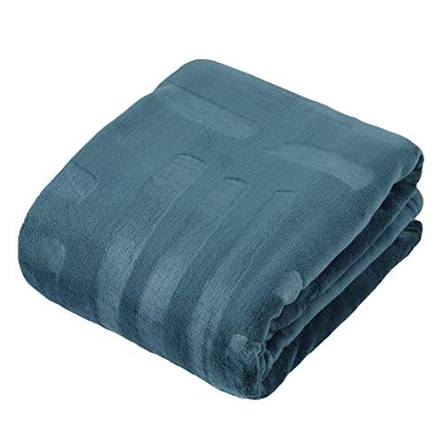 Baroni Home Fleecedecke, Winterdecke, weich, für Bett und Sofa, für Doppelbett, Petrol, 150 x 200 cm Cover