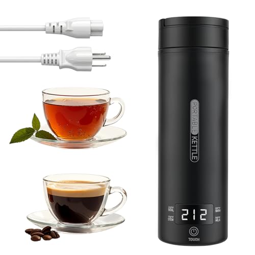 Rzlinn Portable Electric Kettle （110V）, Travel Tea Kettle, 316 Stainless Steel Premium Liner,...
