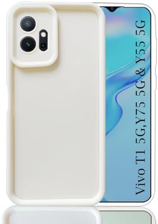 Coque Silicone Anti-choc + Verre Trempé Pour Vivo Y75, Y76, Y55 5G - Noir Mat Slim