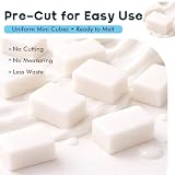 EDSRDPLT 14.8oz Goat Milk Soap Base Cubes Pre-Cut Soap Blocks, Melt and Pour Soap Base for DIY Soap Making, Beginners & Small Batch Crafts (Goat Milk)