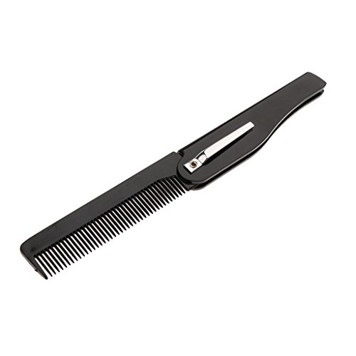 freneci Men Beard Shave Comb Salon Home Use Moustache Brush Shaping Styling Comb - Black