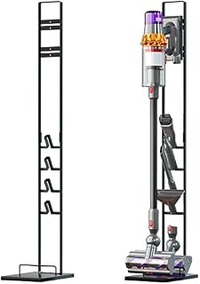 vhbw Stojak jako stabilny uchwyt, akcesoria do odkurzacza akumulatorowego Dyson V15 Detect Absolute, Detect Complete V12 slim, V11, V10, V8, V7, V6, z uchwytem na mopa, ciemnoszary