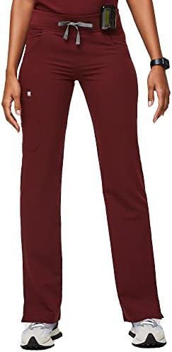 FIGS Kade Cargo Scrub Pants for Women — Classic Fit, Straight Leg, 4 Pockets, Yoga Waistband, Anti-Wrinkle Women Scrub Pants
