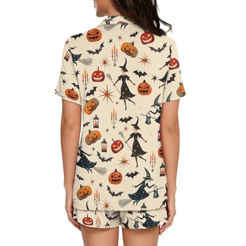 Image of Women's Short Sleeve Sleepwear Pajamas Nightwear with Pockets | skin-friendly breathable material resists pilling fading and deformation after repeated washing