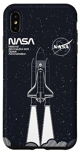 Installazione facile NASA Space Shuttle Lancio Insignia e Worm Logo Custodia per iPhone XS Max