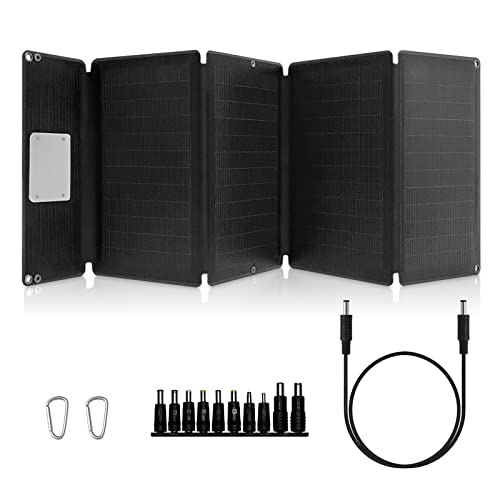 40W Faltbares Solarpanel - Wasserdichtes Ladegerät Mit USB-C/A & DC Für Camping & Outdoor