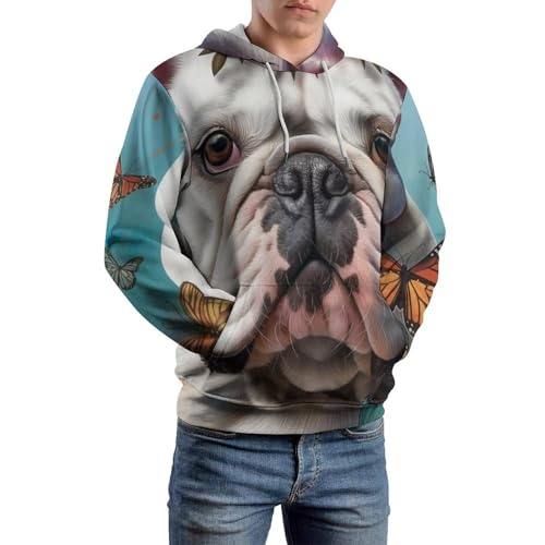 Pullover chien fleur papillon idéal pour vos balades décontractées en taille S - 3