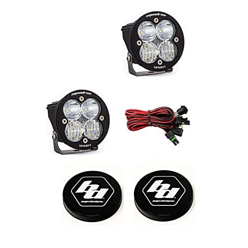 Baja Designs Squadron-R Sport Led Pair Driving/Combo Light Kit & Rock Guards #TOP3