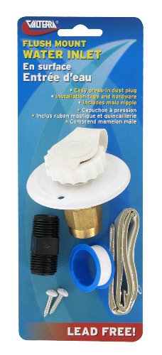Image of Valterra A010171LFV White 2.75 inch Metal Water Inlet