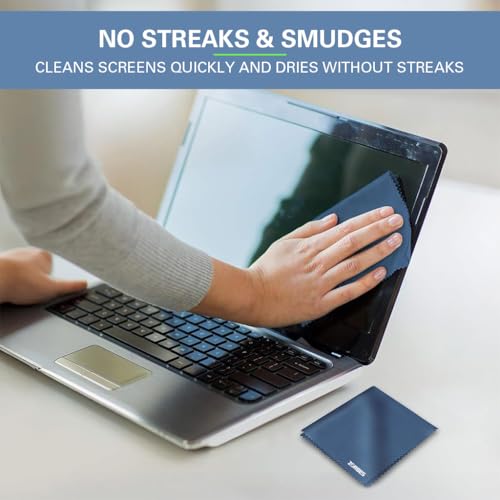 Image of ZORBES 6 Pack Microfiber Cleaning Cloths 5.9x7 in Soft for Lens