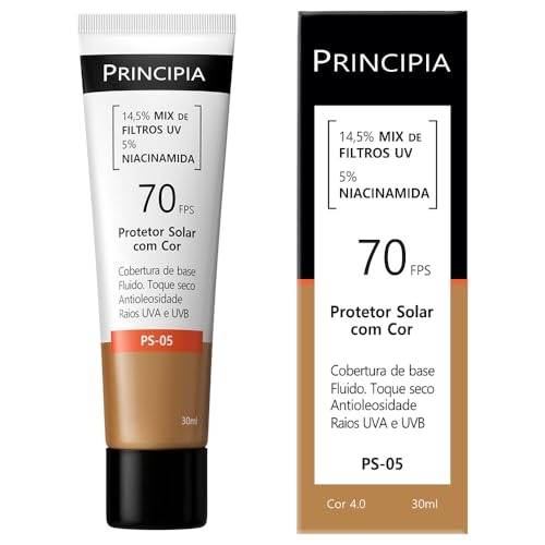 Protetor Solar Facial Principia 14,5% Mix de Filtros UV + 5% Niacinamida FPS 70 PS-05 Cor ... Protetor Solar Facial Principia 14,5% Mix de Filtros UV + 5% Niacinamida FPS 70 PS-05 Cor ...