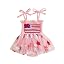 Cute Bow American Flag Pink