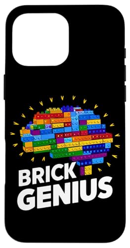 Master Builder 子供用 積み木 レンガのおもちゃ 誕生日 男の子 スマホケース iPhone 16 Pro Max 用