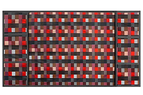 Image of Stylista Refridgerator top Cover Suitable for Samsung RR21C2H25CR /HL, 189 Liter Fridge, Dimension (WXD) 71x109 CM, Lattice Pattern Red