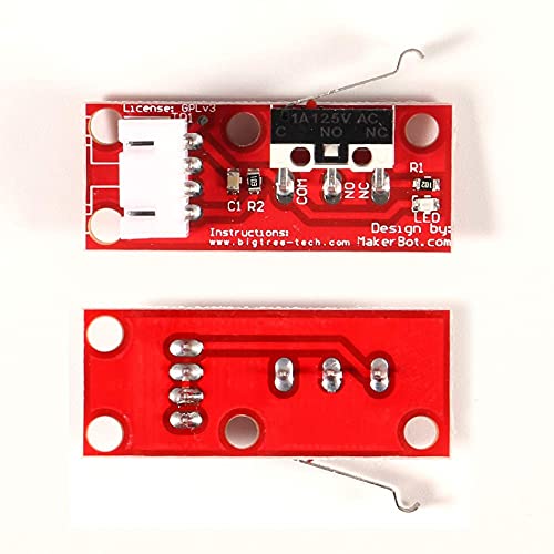 Lysee 3D Printer Parts & Accessories - Aokin 4PCS RAMPS 1.4 Mechanical Switch Endstop + CNC Shield V3.0 Jumpers DRV8825 A4988 GRBL Stepper Motor Driver Heat Sink - (Color: 3D Printer CNC Kits)