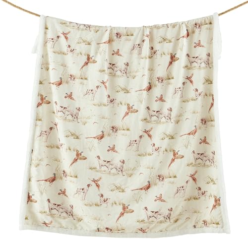 Image of Paseo Road Indigo Hill by HiEnd Accents Hunt Life 54x68 Throw Blanket