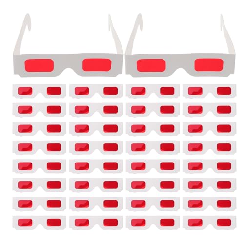 Lunettes 3D en papier lot de 50 pour enfants pour éviter les chutes de montures