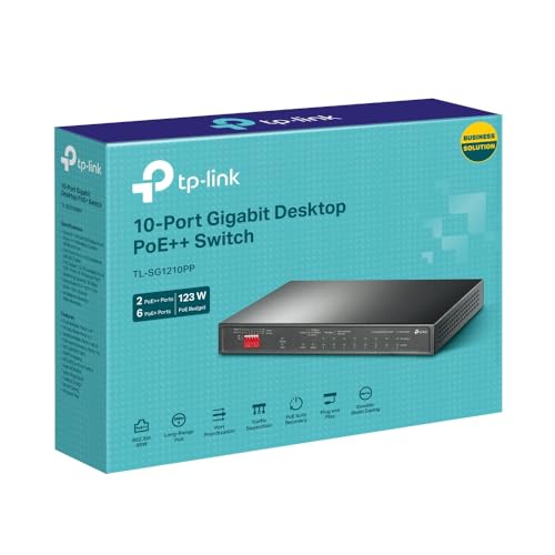 TP Link TL SG1210PP commutateur réseau Non géré Gigabit Ethernet 101001000 Connexion Ethernet supportant 'alimentation via ce port PoE Neuf - vue 9