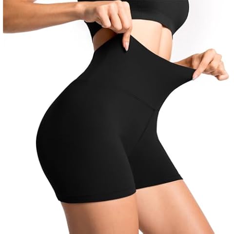 Sanpetix Women's Black Cycling Gym Shorts Cover
