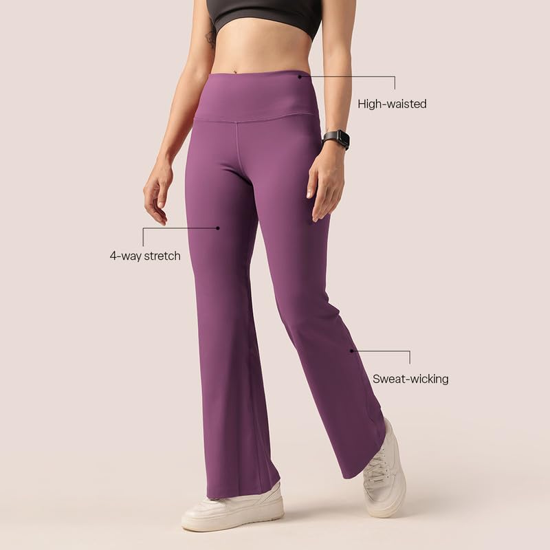 Image of BlissClub Ultimate Flare Pants Lite Tall for Women Above 5'5 ft