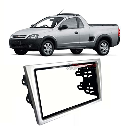 Moldura 2 Din multimidia MP5 para Vectra Corsa Meriva Montana padrão japonês e chinês prata