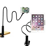 Perfekt für jeden Ort: Perfekt, um Filme anzusehen und Musik im Schlafzimmer zu genießen, in der Küche zu kochen, im Fitnessstudio zu trainieren und im Büro zu arbeiten. Feine Details und Handwerkskunst machen das Leben leichter. Lazy Bracket für Sie, befreien Sie Ihre Hände. Sie können es sich bequem im Bett oder auf der Couch machen und sich von diesem flexiblen Ständer Ihren Bildschirm halten lassen.