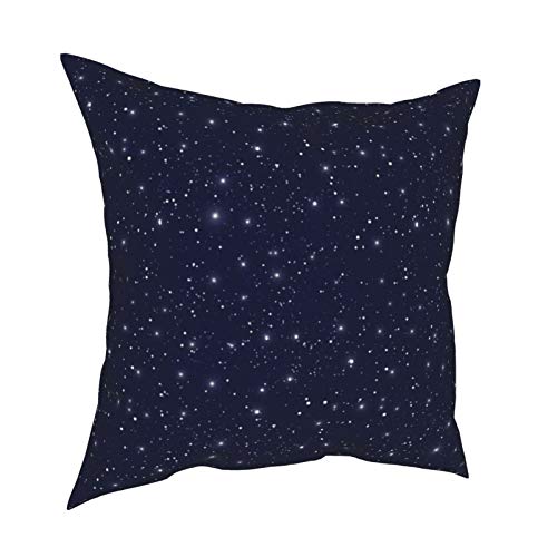 Hulili Hengjiang Weiang - Funda de cojín para Halloween, 45 x 45 cm, diseño de estrellas, color azul marino