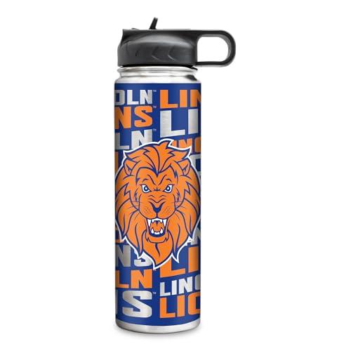 Rico Industries NCAA Lincoln (PA) Lions Standard 22oz Stainless Steel Tumbler with Lid - Great For Coffee, Tea, Water or Cocktails