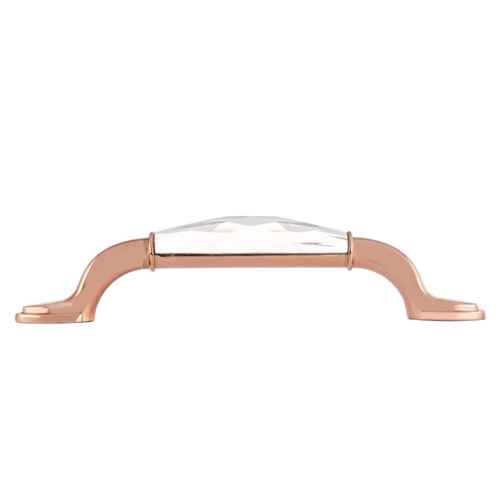 ZRHWSPD Brushed Nickel Cabinet Pulls 96/128mm Zinc Alloy Drawer Handle Dresser Wardrobe Handles for Cabinet Kitchen Pull Cupboard Knob(Transparent 96mm-1)