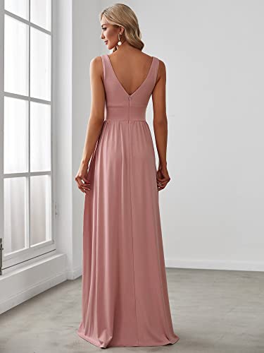 image for Ever-Pretty Women's Bridesmaid Dresses Deep V-Neck Sleeveless Side Sli