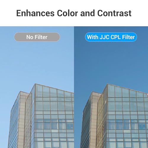 Image of JJC 43mm Circular Polarizer Polarizing CPL Filter for DSLR Mirrorless Lens | for Canon RF 50mm f1.8 STM, EF-M 22mm f2 STM, XF 35mm f2 R WR, XF 23mm f2 R WR Lens & More 43mm Thread Lenses