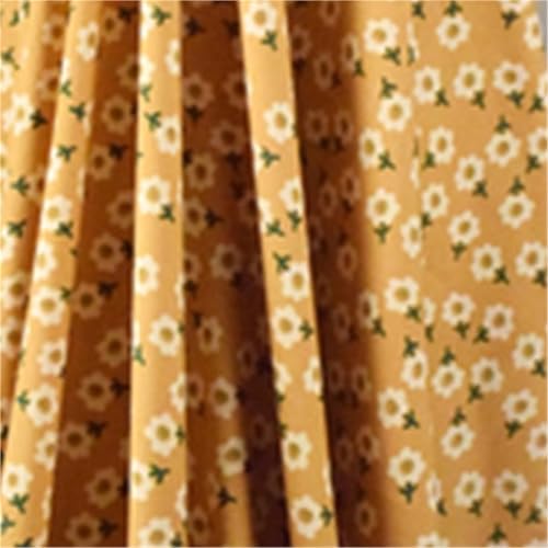 Tissu en velours côtelé épais imprimé floral multicolore couleur ginger au mètre pour couture hiver