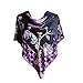 JJ Collection Silk Base Burn-out Velvet Shawl,Rose, Purple Wine,Square 42