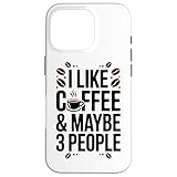 アイ・ライク・コーヒー・クォート：カフェイン・ユーモア スマホケース iPhone 16 Pro 用