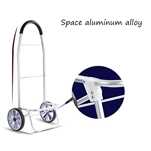 Z-DYQ Portable Utility Carts Portable Folding Einkaufswagen Home Aluminiumlegierung Einkaufswagen Supermarkt Supermarkt… – Bild 5