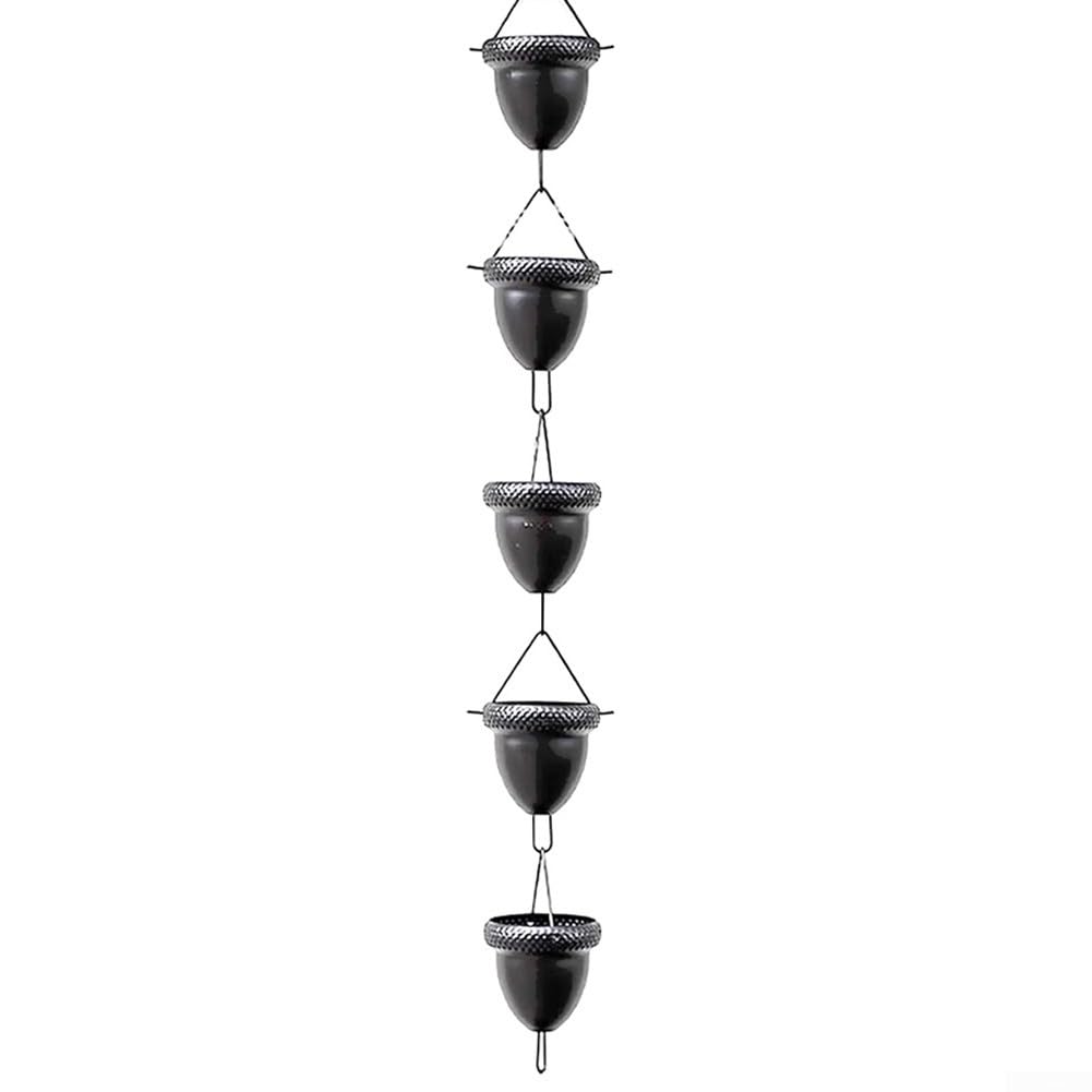Élégante chaîne de pluie d'extérieur en alliage d'aluminium, idéale pour diriger l'eau de pluie et embellir les jardins (A)