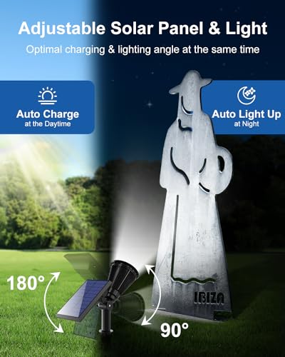 Falove Solar Spot Lights Outdoor Waterproof For Flag thumb #5